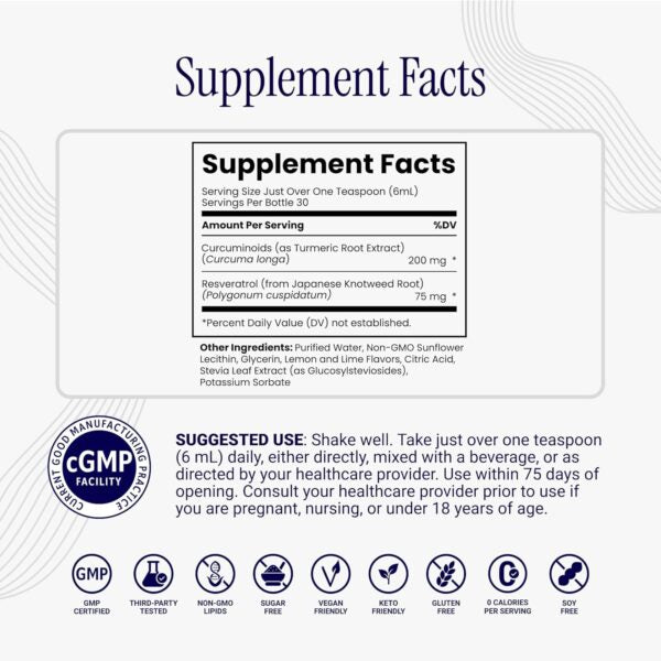 Liposomal Curcumin + Resveratrol