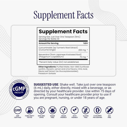 Liposomal Curcumin + Resveratrol